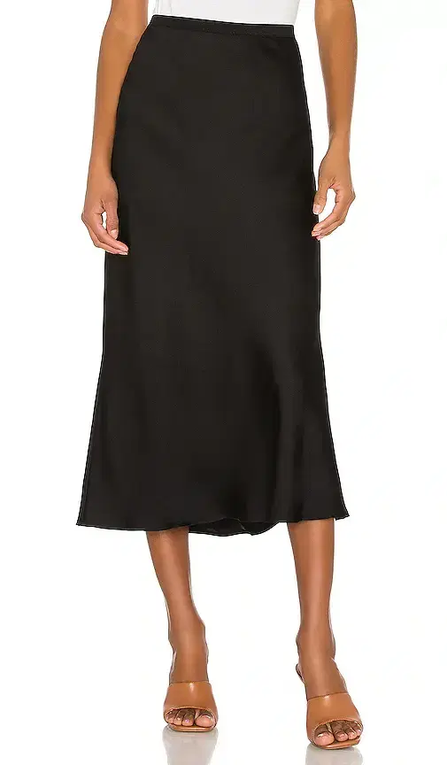 ANINE BING Bar Silk Skirt