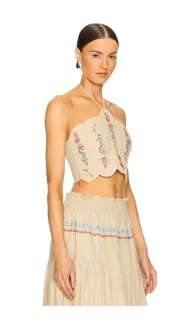 Agua Bendita Serenity Blush Halter Top | Thumbnail 2 Agua Bendita Serenity Blush Halter Top | Thumbnail 2
