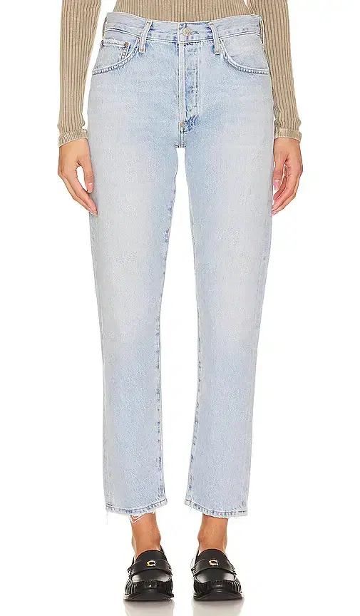 AGOLDE Austin Mid Rise Tapered Slim Jeans