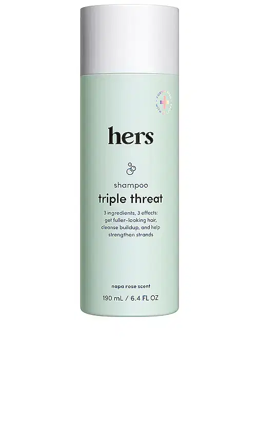 hers Triple Threat Shampoo.