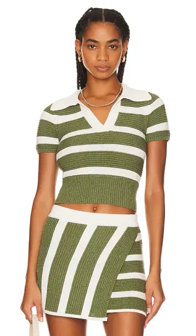 L'Academie Drea Striped Knit Top | Thumbnail 1