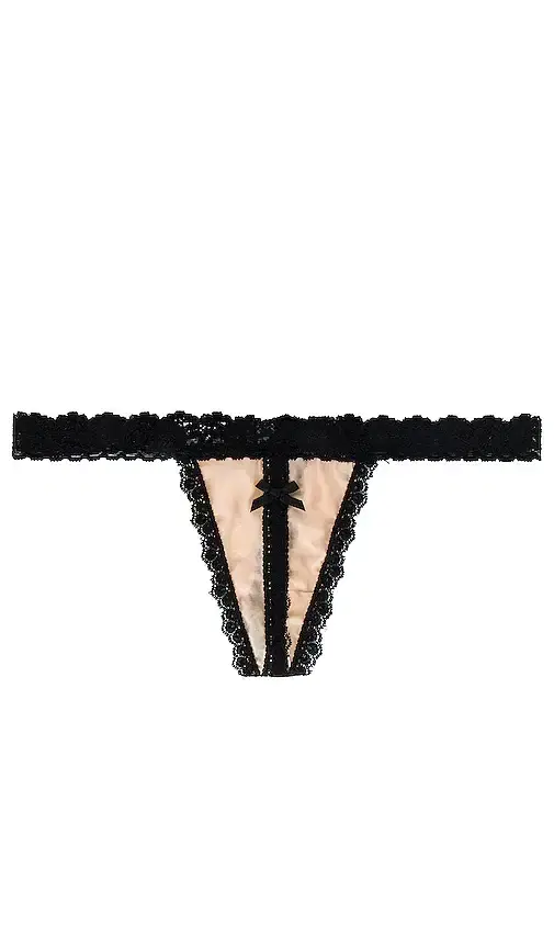 AFTER MIDNIGHT Tulle Open Crotch G-String