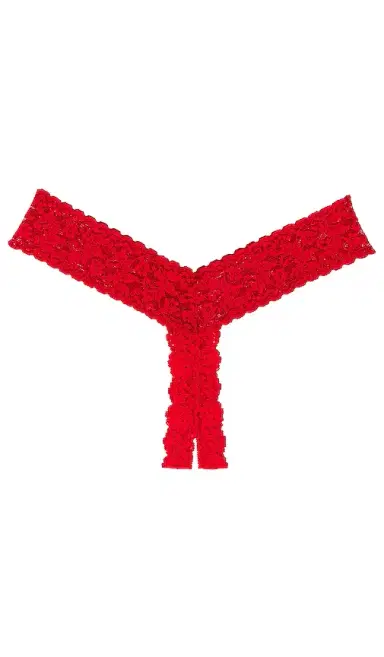 Hanky Panky AFTER MIDNIGHT Open Crotch Low Rise Thong | Thumbnail 2