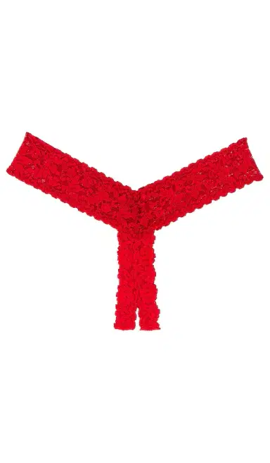 Hanky Panky AFTER MIDNIGHT Open Crotch Low Rise Thong | Thumbnail 1