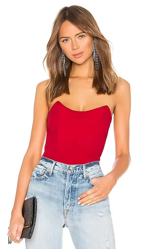 superdown Stevie Sweetheart Bodysuit