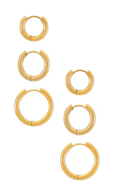 SHASHI Triples Hoop Set of 3 | Thumbnail 2