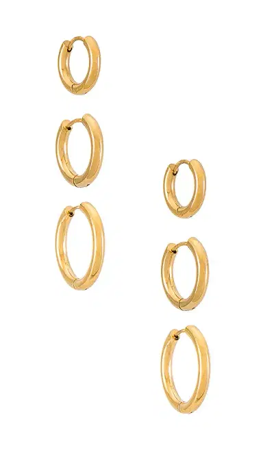 SHASHI Triples Hoop Set of 3 | Thumbnail 1