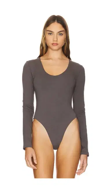 RE ONA Scoop Long Sleeve Bodysuit | Thumbnail 2