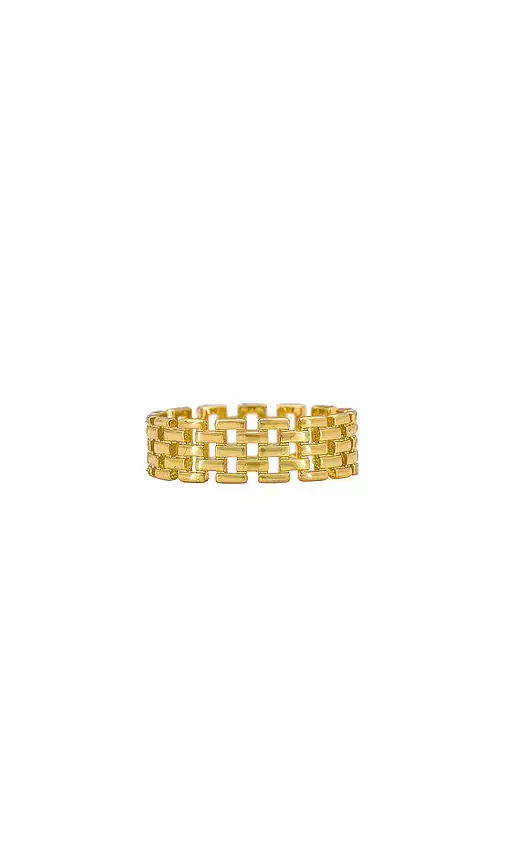 SHASHI Linked Band Ring