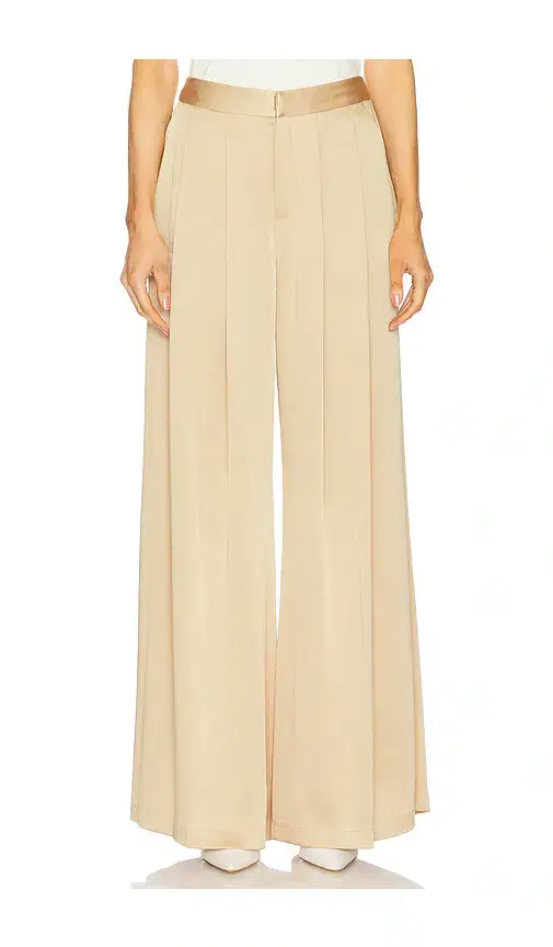 L'AGENCE Aubrie Mid Rise Wide Leg Pant