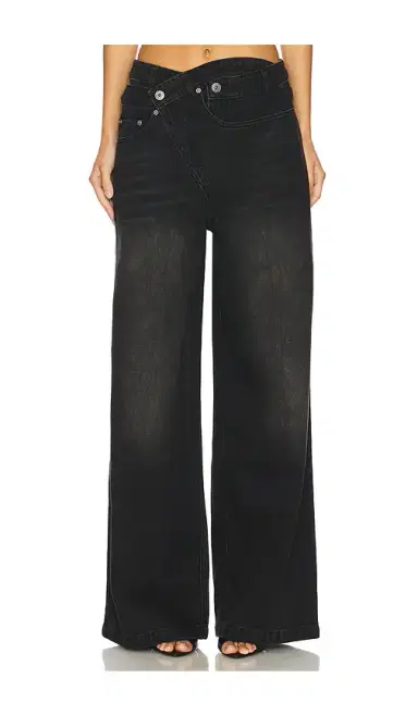 MARRKNULL Wrapped Wide Leg Jeans | Thumbnail 1 MARRKNULL Wrapped Wide Leg Jeans | Thumbnail 1
