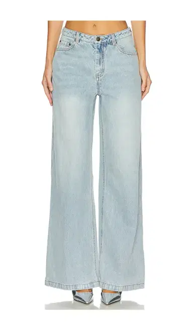 MARRKNULL Hollow Out Wide Leg Jeans | Thumbnail 1