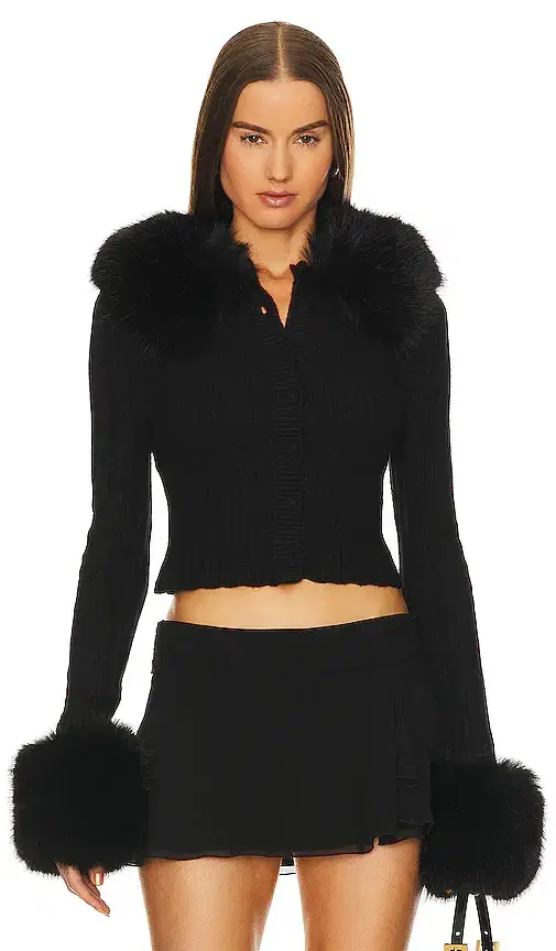 Heart Pointelle Cardigan