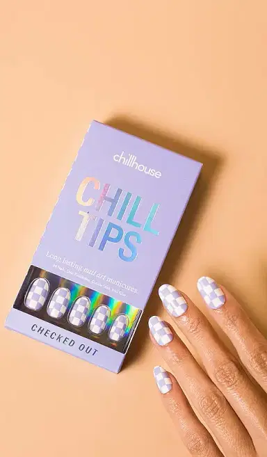 Chillhouse Checked Out Chill Tips Press-On Nails | Thumbnail 2