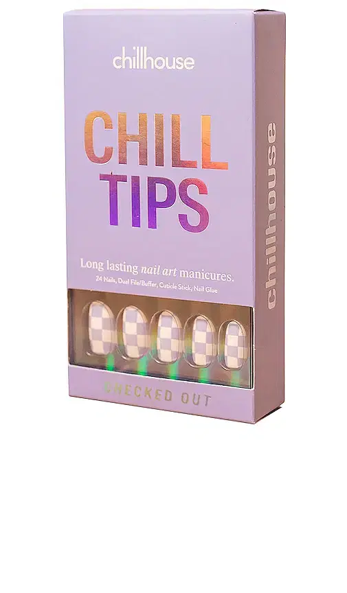 Chillhouse Checked Out Chill Tips Press-On Nails