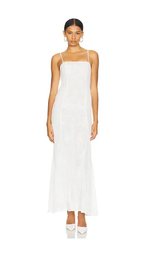 LOBA Caesarea Embroidered Maxi Dress
