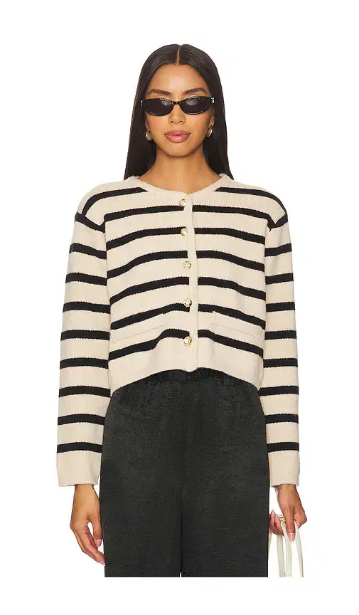 Line & Dot Benni Stripe Cardigan