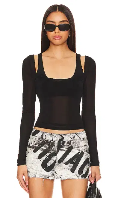 Lovers and Friends Ula Sheer Top | Thumbnail 1