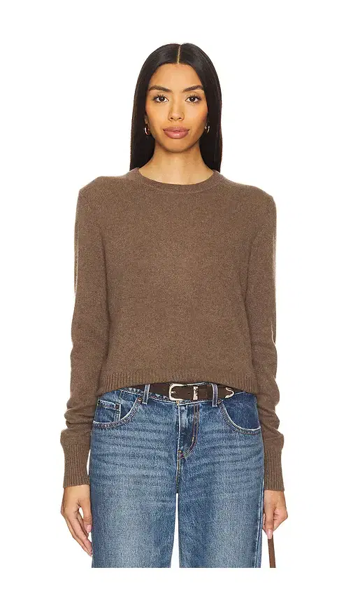 White + Warren Cashmere Shrunken Crewneck White + Warren Cashmere Shrunken Crewneck