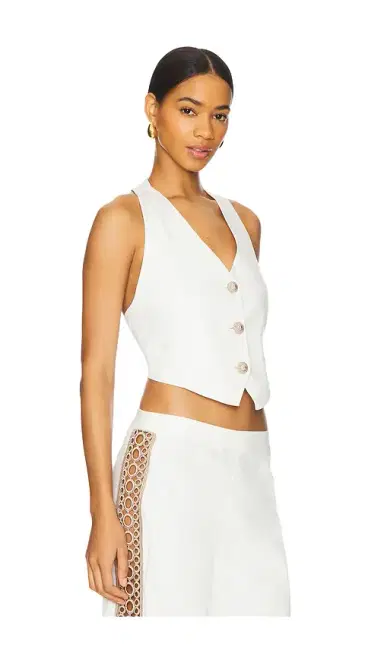 My Beachy Side Coconut V Neck Vest | Thumbnail 2 My Beachy Side Coconut V Neck Vest | Thumbnail 2