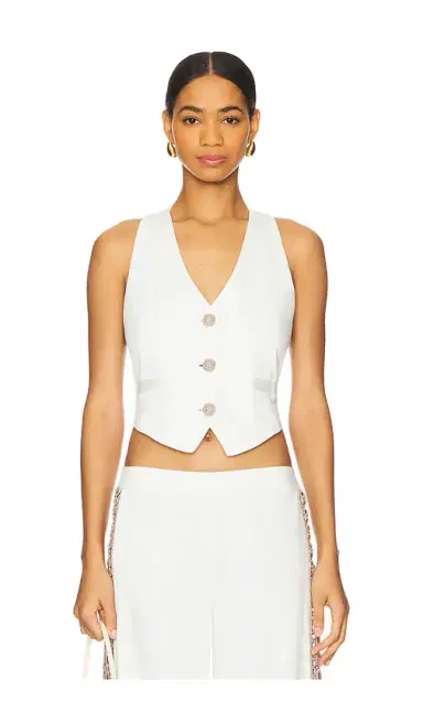 My Beachy Side Coconut V Neck Vest | Thumbnail 1 My Beachy Side Coconut V Neck Vest | Thumbnail 1