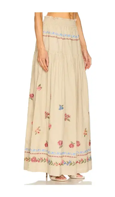 Agua Bendita Jenna Blush Maxi Skirt | Thumbnail 2 Agua Bendita Jenna Blush Maxi Skirt | Thumbnail 2