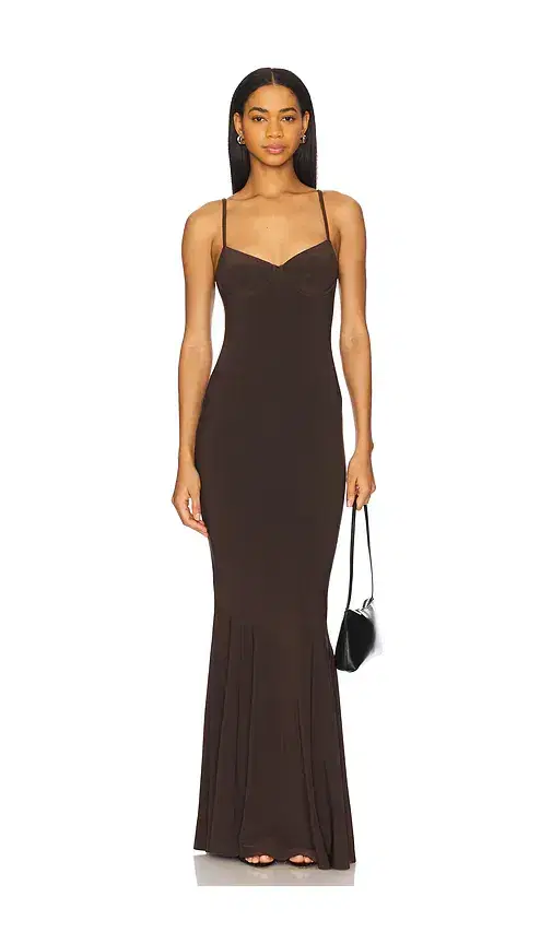 Norma Kamali Underwire Fishtail Gown