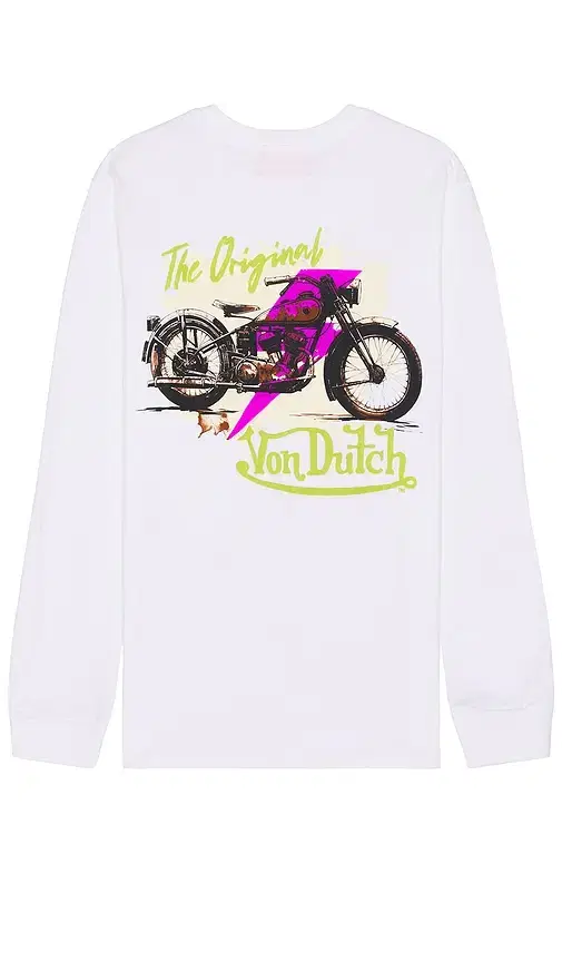 Von Dutch Biker Shop Graphic Long Sleeve Tee