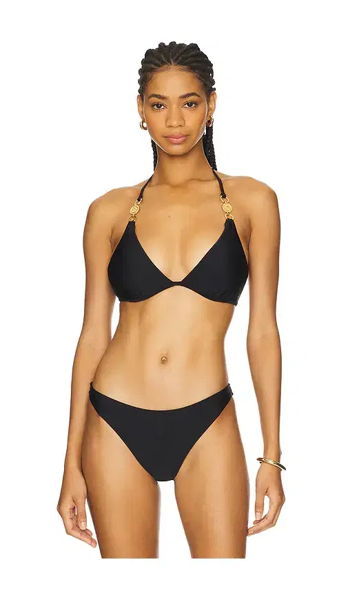 Annabelle Solid Triangle Bikini Top