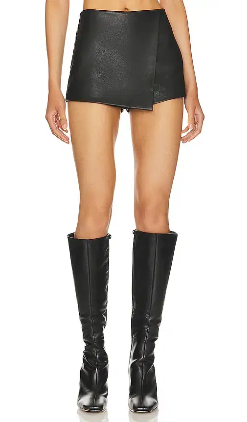 superdown Sonya Faux Leather Skort