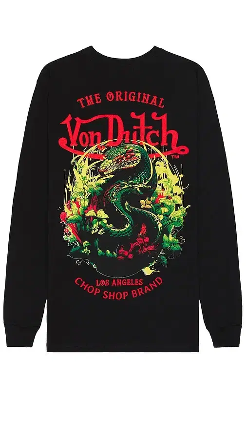 Von Dutch Snake Graphic Long Sleeve Tee