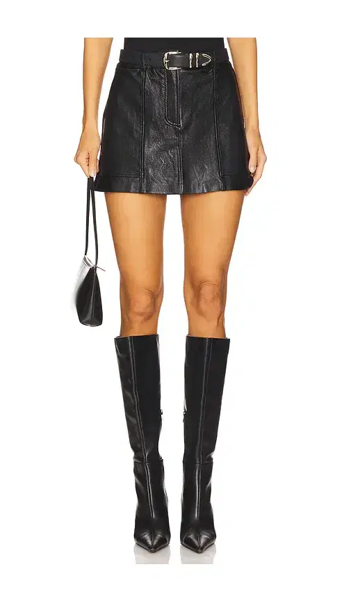 Commando Faux Leather Utility Mini Skirt