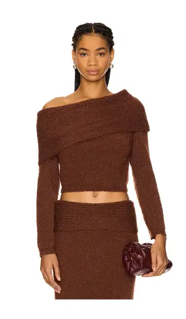 SOVERE Sanna Off Shoulder Sweater | Thumbnail 1