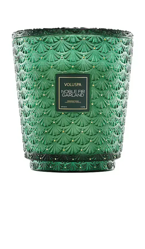 Noble Fir Garland 5 Wick Hearth Candle