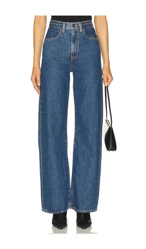 Ribcage Wide Leg Braided Jeans