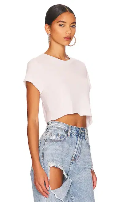RE/DONE x Hanes Cropped 60's Slim Tee | Thumbnail 2