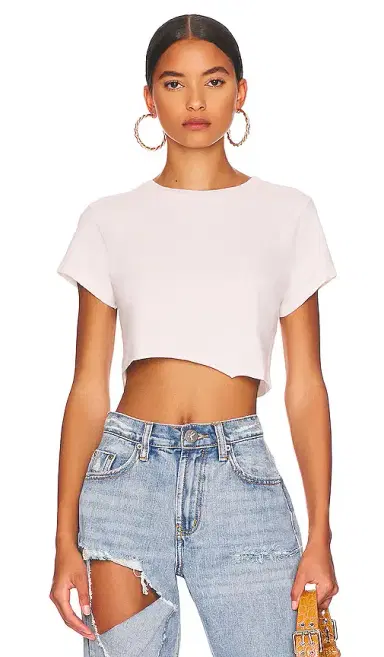RE/DONE x Hanes Cropped 60's Slim Tee | Thumbnail 1