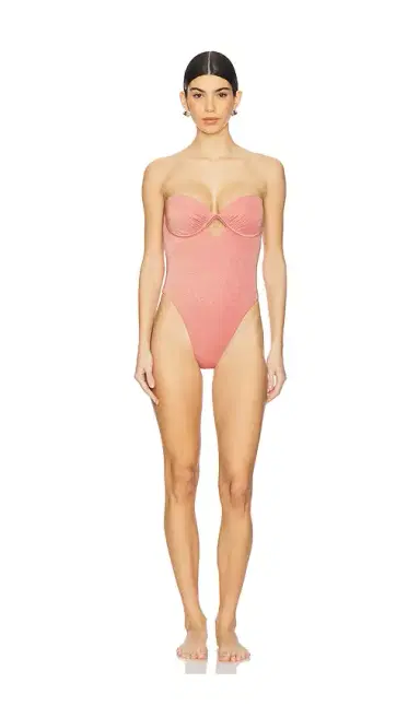 vitamin A Mabel Underwire Bandeau One Piece | Thumbnail 2
