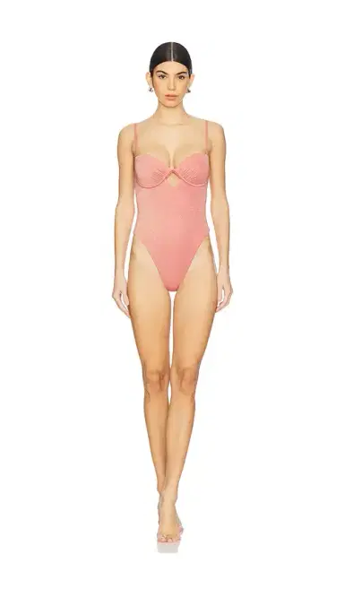 vitamin A Mabel Underwire Bandeau One Piece | Thumbnail 1