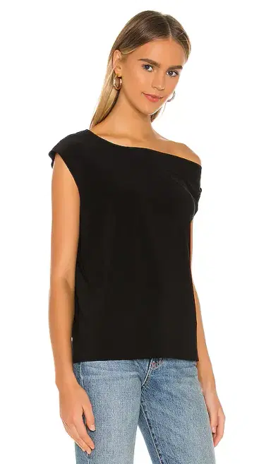 Norma Kamali X REVOLVE Drop Shoulder Top | Thumbnail 2 Norma Kamali X REVOLVE Drop Shoulder Top | Thumbnail 2