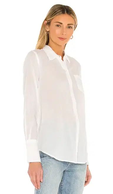 Nili Lotan Cotton Voile NL Shirt | Thumbnail 2