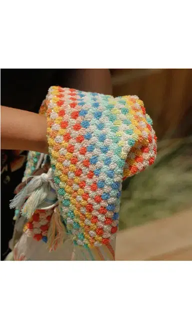 Bathing Culture Cosmic Rainbow Organic Hand Towel | Thumbnail 2