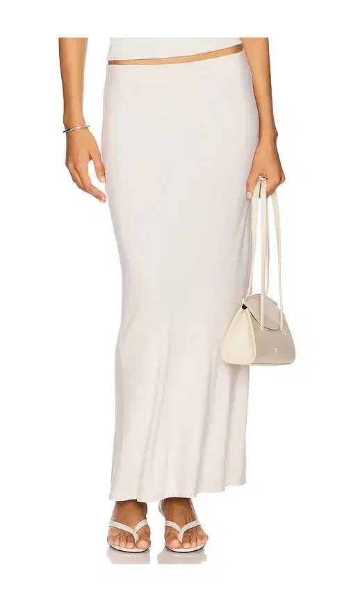 Silk Knit Bias Skirt