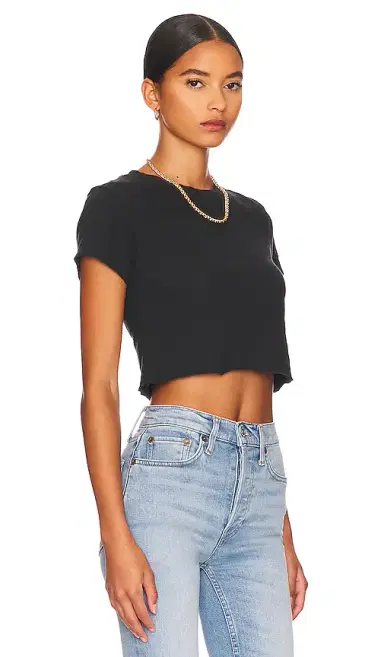 RE/DONE x Hanes Cropped 60's Slim Tee | Thumbnail 2