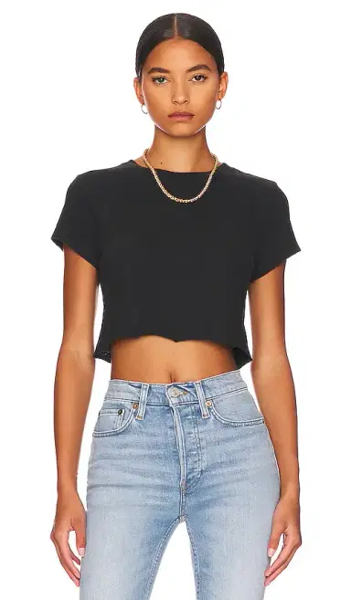 RE/DONE x Hanes Cropped 60's Slim Tee | Thumbnail 1