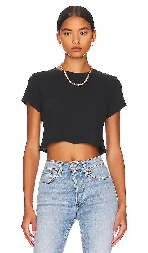 x Hanes Cropped 60's Slim Tee