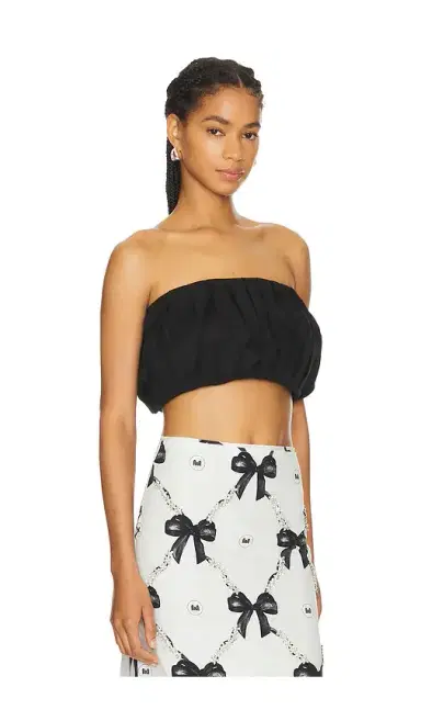 Milkwhite Mini Peplum Top | Thumbnail 2