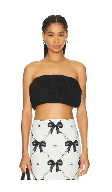 Milkwhite Mini Peplum Top | Thumbnail 1