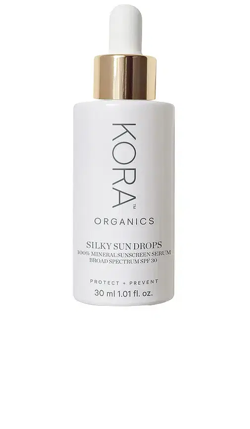 KORA Organics Silky Sun Drops 100% Mineral Sunscreen Serum SPF 30