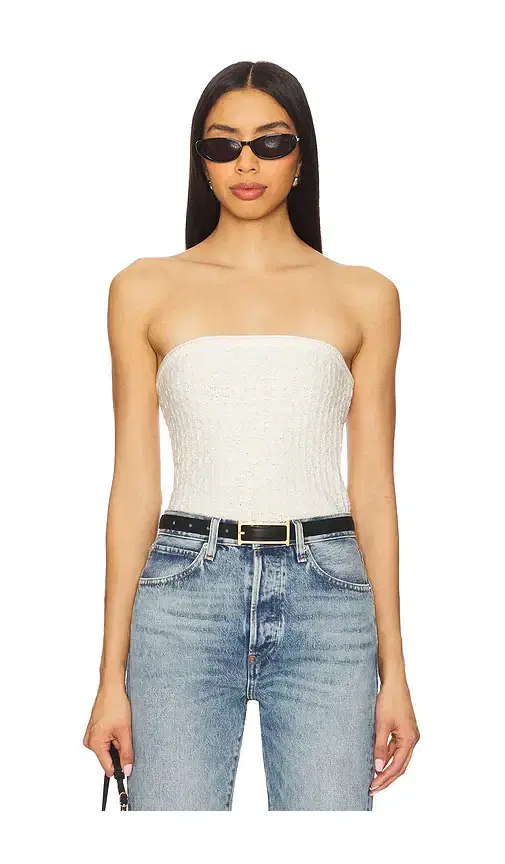 ASTR the Label Kai Sweater Tube Top